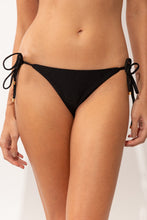 Load image into Gallery viewer, Gallery: Rio De Sol Bottom Bottom Shimmer-Black Lacinho