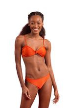 Load image into Gallery viewer, Model Front: Rio De Sol Set Set Paprica Bandeau-Joy Essential