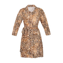 Load image into Gallery viewer, Product Front: Rio De Sol Shirtdress Leopard Chemise