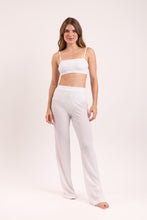 Load image into Gallery viewer, Model Front: Rio De Sol Beach Trousers Memphis-White Pants Lana