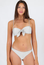 Load image into Gallery viewer, Gallery: Rio De Sol Set Set Shimmer-White Bandeau-Knot Essential
