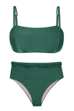 Load image into Gallery viewer, Product Front: Rio De Sol Set Set Palace Bandeau-Reto Hotpants
