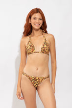 Load image into Gallery viewer, Model Front: Rio De Sol Top Top Yellow-Feline Mel
