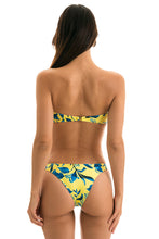 Load image into Gallery viewer, Model Back: Rio De Sol Bottom Bottom Lemon Flower Bandeau
