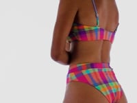 Load and play video in Gallery viewer, Video: Rio De Sol Top Top Tulip-Garden Bandeau-Reto
