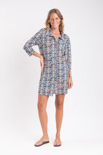 Load image into Gallery viewer, Image 07: Rio De Sol Shirtdress Ikat Chemise
