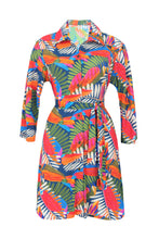 Load image into Gallery viewer, Product Front: Rio De Sol Shirtdress Jungle Chemise
