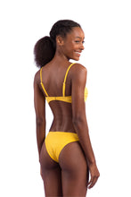 Load image into Gallery viewer, Model Back: Rio De Sol Set Set Malibu-Yellow Bandeau-Duo Essential
