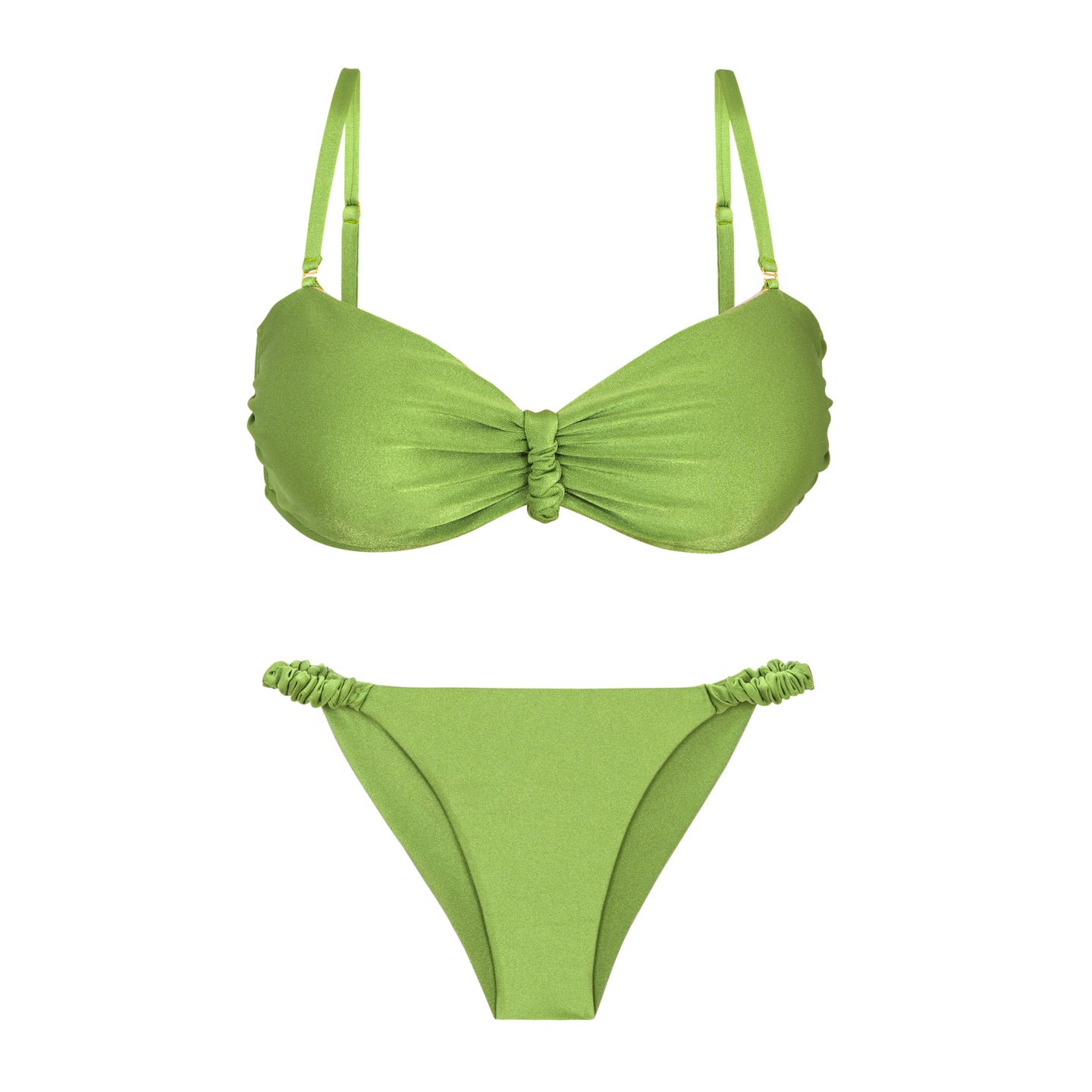 Product Front: Rio De Sol Set Set Shimmer-Botanica Bandeau-Crispy Cheeky-Crispy