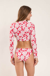 Model Back: Rio De Sol Top Top Pua-Hibiscus Reef