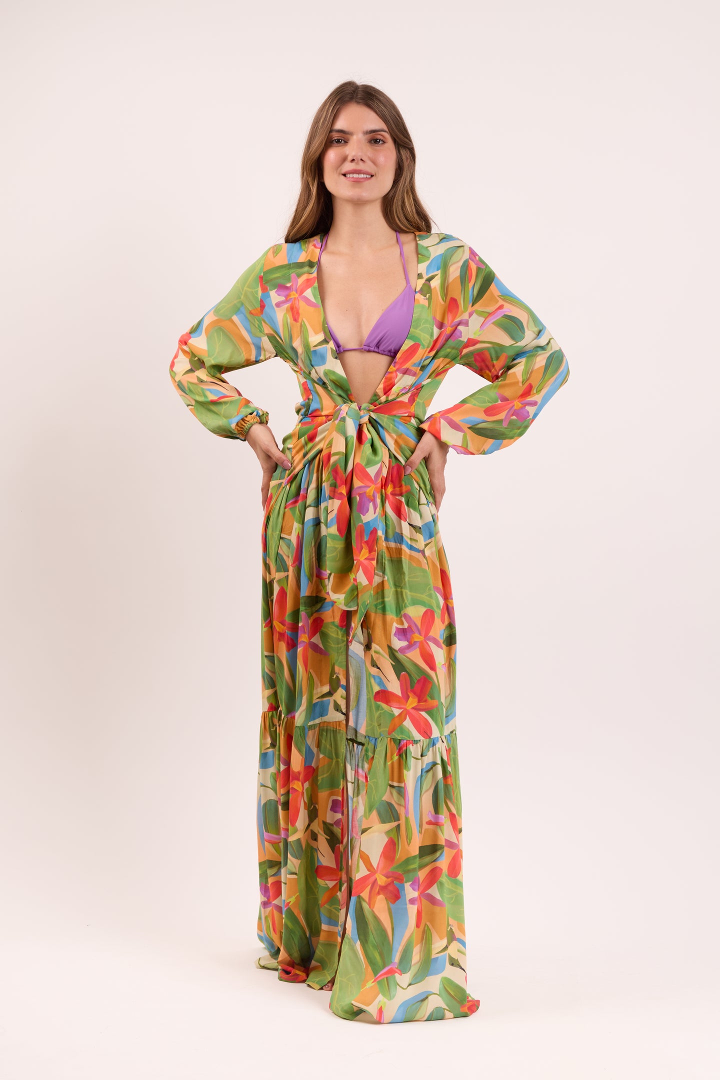 Tropical Long Dress Verona