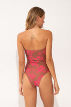 Load image into Gallery viewer, Model Back: Wednesday In Hawaii By Rio De Sol One-Piece Pua-Coco-Guava Aloha
